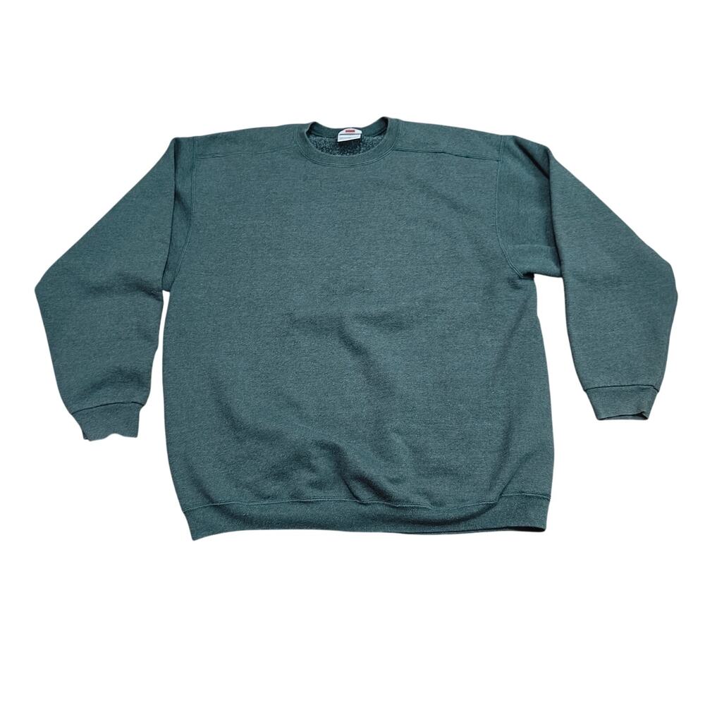 Vintage Members Mark Pullover Heather Green Sweatshirt Mens XXL